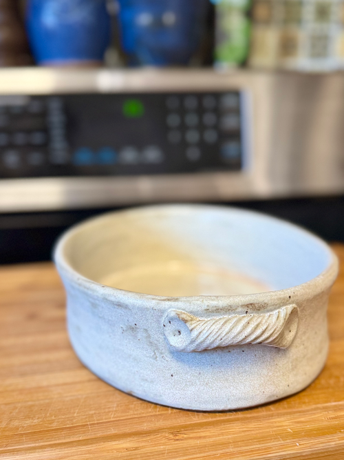 Casserole, oval and white image 1