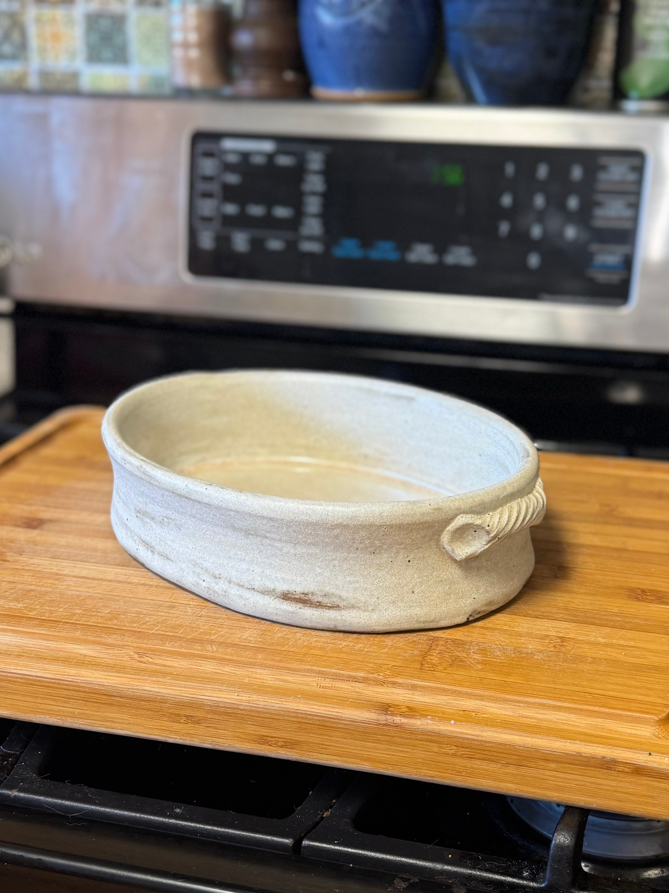 Casserole, oval and white image 0